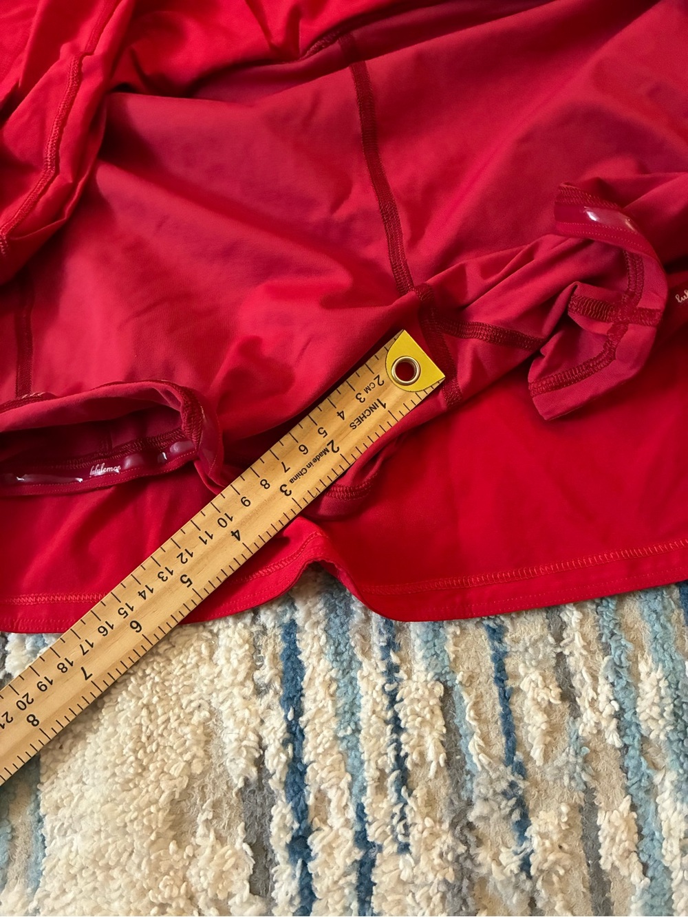 Lululemon Skort Womens 12 Red Gym & Running Tenis Casual - Picture 5 of 6